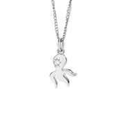 DoDo Collana petit polpo in oro bianco e diamante DCPO/PP/OB/B